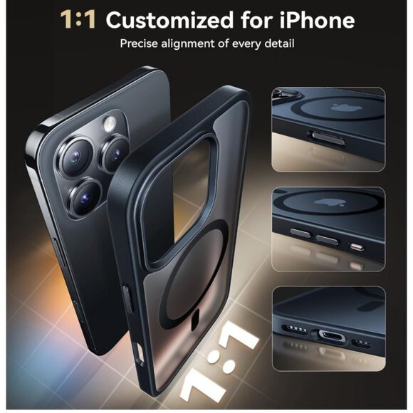 OPXYL CASE For SmartPhone Black Magnetic for iPhone 16 Pro Case - Picture 5 of 6